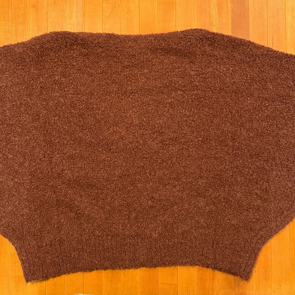 Apiece Apart Rich Brown V-Neck Sweater - Picture 4 of 5